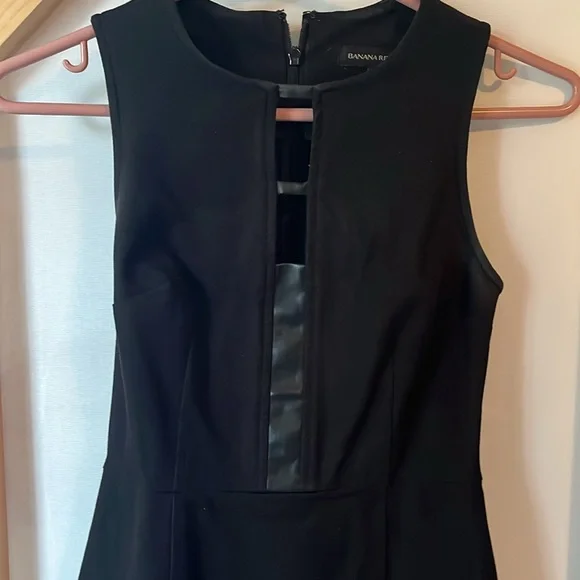 Banana Republic | Dresses | Banana Republic Black Dress With Faux Leather Panelling | Poshmark Banana Republic | Dresses | Banana Republic Black Dress With Faux Leather Panelling | Poshmark